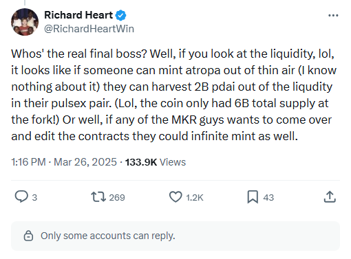 Who's the real final boss? pMKR holders.