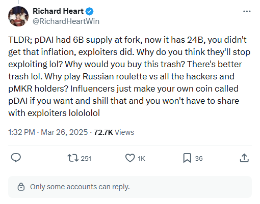 TLDR — supply 6B → 24B, exploiters got the inflation.