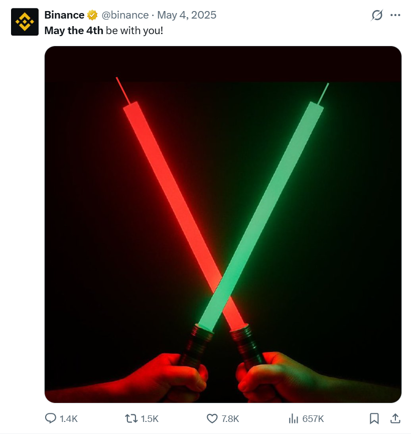 Red and green crossed lightsabers